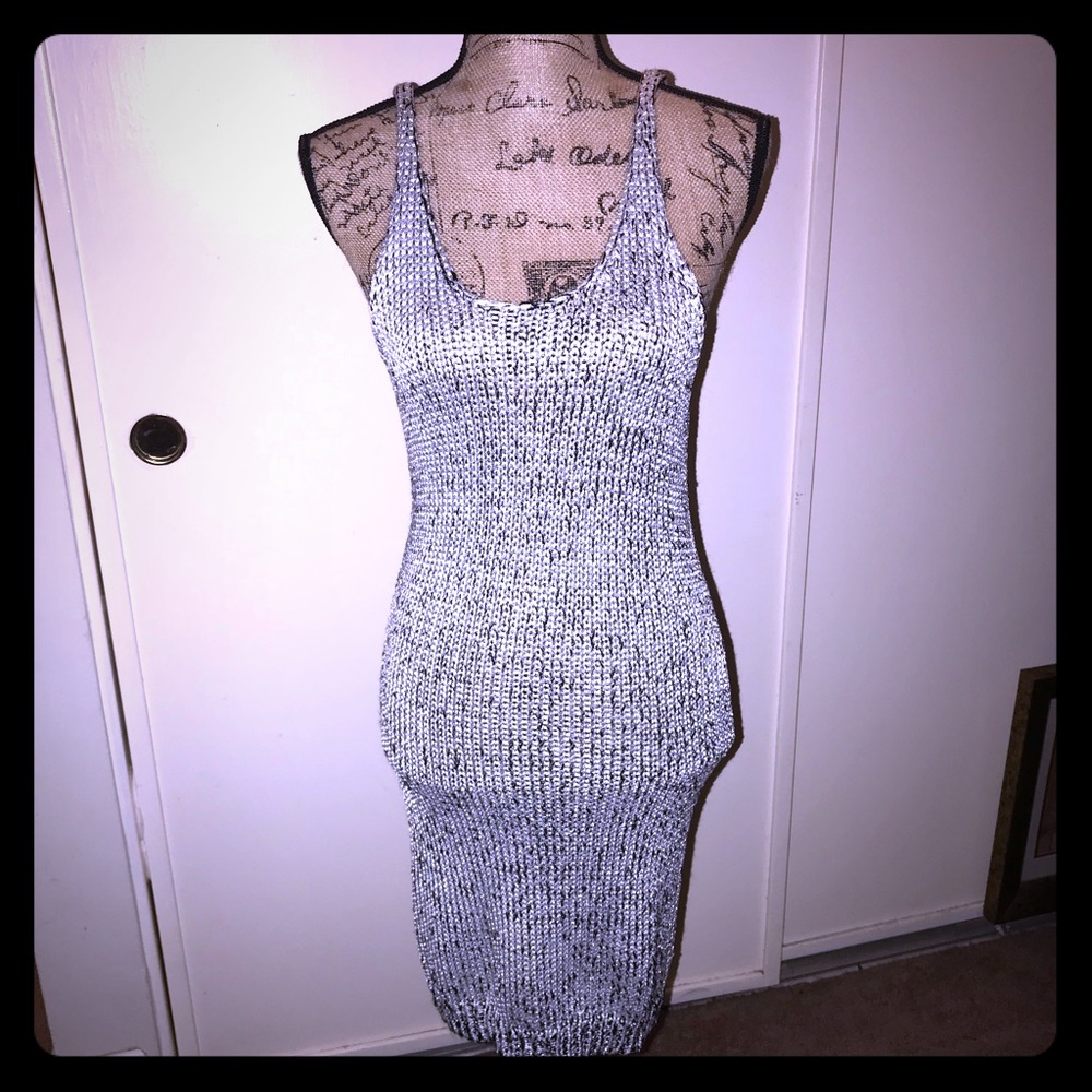 Knitted Silver Dress